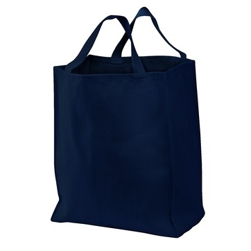 Port & Company® 100% Cotton Twill Grocery Tote Bag