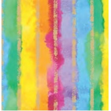 Rainbow Stripe Feminine Gift Wrap (833'x15" thru 24")