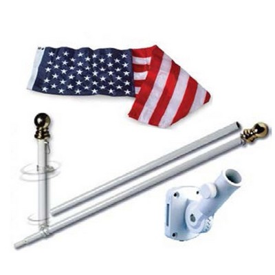 5' Spinning 2-Pc. Pole Set w/Nylon Flag