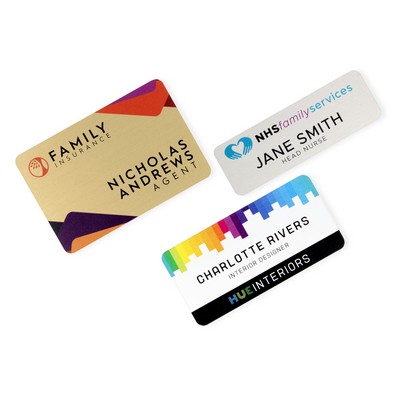 Designer Full Color Name Badge (1 1/4"x3 1/4")