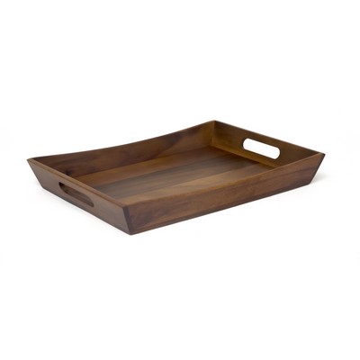 Lipper Acacia Tray w/ Curved Sides