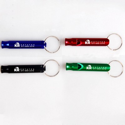 Round Whistle w/Keychain