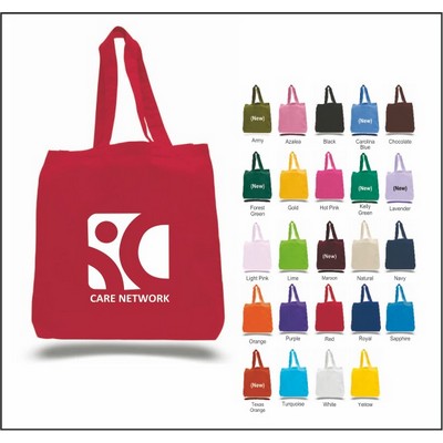 Q-Tees Economical Tote Bag w/ Bottom Gusset