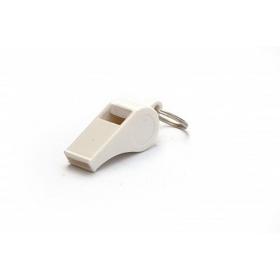 White Plastic Pea Whistle