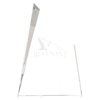 Facet Wedge Crystal Award, 10"H