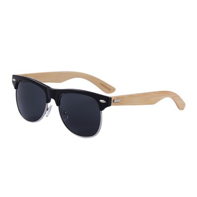 Bamboo Sunglasses - Smoke Lenses