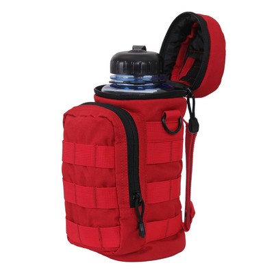 Red M.O.L.L.E. Compatible Water Bottle Pouch