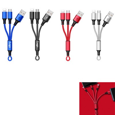 2-in-1 Nylon Braided Charging Cable