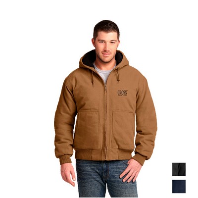 CornerStone® Washed Duck Cloth Insulated Hooded Work Jacket