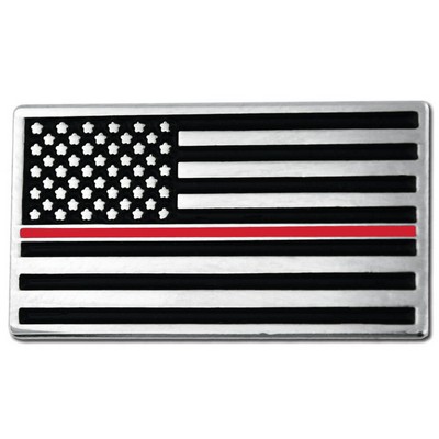 Thin Red Line American Flag Pin