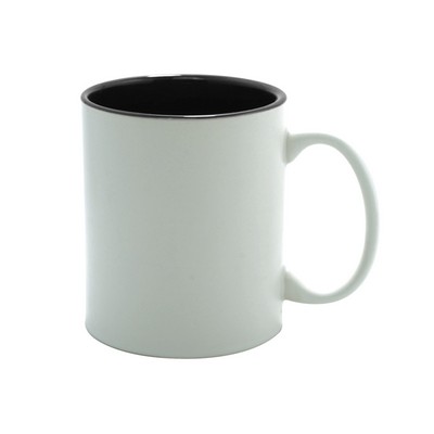 11 Oz. Two Tone White Matte Mug