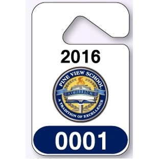 Custom Full Color Parking Permit w/Reflective Material (5½" x 3½")