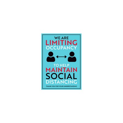 Social Distancing Limited Occupancy Sign Style 8 - (5"x7")