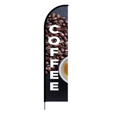 Coffee, Tea & Drinks Flags - Feather Banner - Coffee B