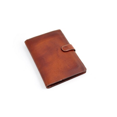 Vachetta Leather Padfolio Writing Journal w/ Tablet Sleeve - Terra - Borlino