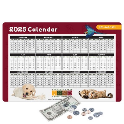 Origin'L Fabric® Heavy Duty Fabric Calendar Counter Mat-12"x18"x1/4"