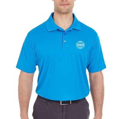 UltraClub 4.4 oz. 100% Polyester Mesh Pique Cool & Dry Men's Polo