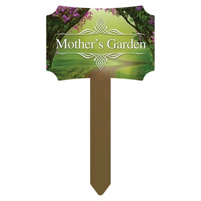 4" x 7" Gloss White Unisub Berlin Garden Stake