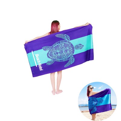 Micro Fiber Terry Loop Beach Towel