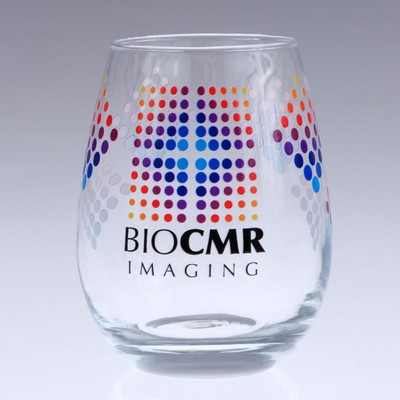 Full Color Stemless Wine Glass 11 Oz