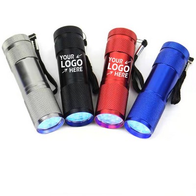 The Stubby Aluminum LED Flashlight With Strap