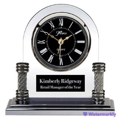 5 3/4" Corporate Clock w/Columns