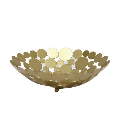 Metal Fruit Bowl Basket Iron Large Plate