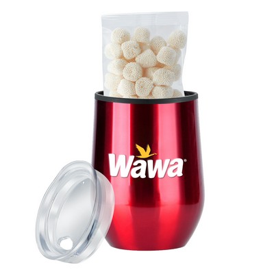 Promo Revolution - 12 Oz. Stemless Wine Tumbler w/Jelly Belly Champagne Bubbles