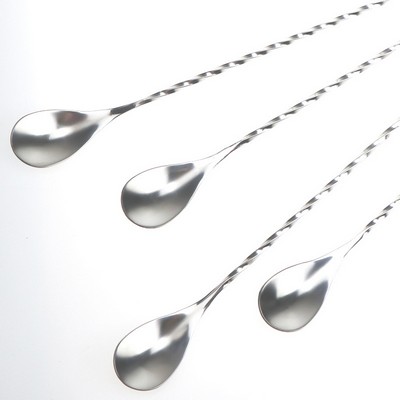 12" Stainless Steel Bar Cocktail Shaker Spoon