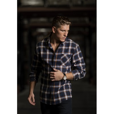 Burnside® Men's Traditional One Pocket Plaid Flannel