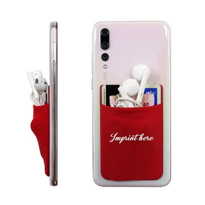 Cell Phone Adhesive Stretch Card Sleeve