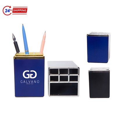 Painted Plastic Pen Holder