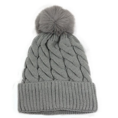 Acrylic Knitted Beanie Hat for Women