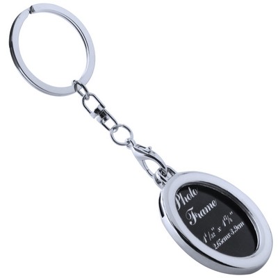 Oval Photo Frame Keychain