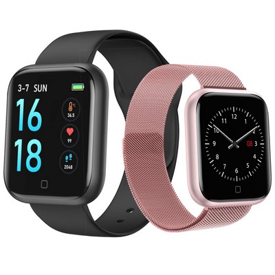 T80S Waterproof Fitness Heart Rate Smart Watch