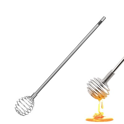 Spring Coil Shaped Honey Dipper Stick Stirrer