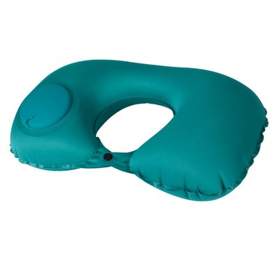 U Shape Self Inflatable milk fiber Travel Neck Pillow