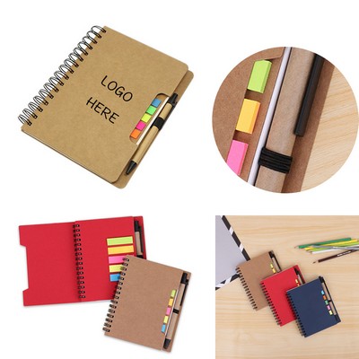 Sticky Notes Spiral Notebook