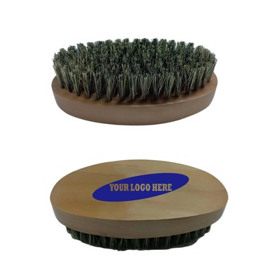 Beard Brush For Men With 100% First Cut Boar Bristles