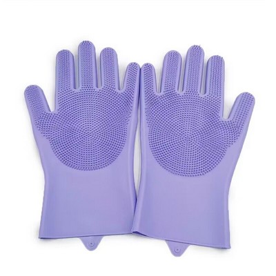 Coustom Rubber Scrubbing Gloves