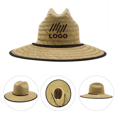 Lifeguard Beach Sun Straw Hat