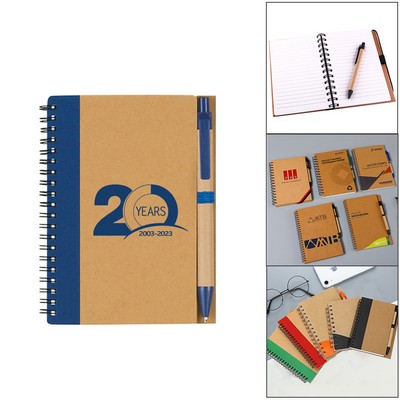 Eco Spiral Notebook w/Pen