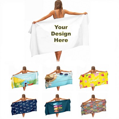 30" x 60" Full Color Beach Towel