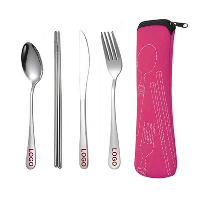 Stainless Steel Set Of 4 Lunch Cutlery