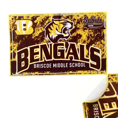 Custom Full Color Imprint Microfiber Rally Towel 11"x18"