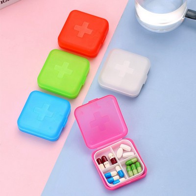 Cross Pill Case Tablet Box