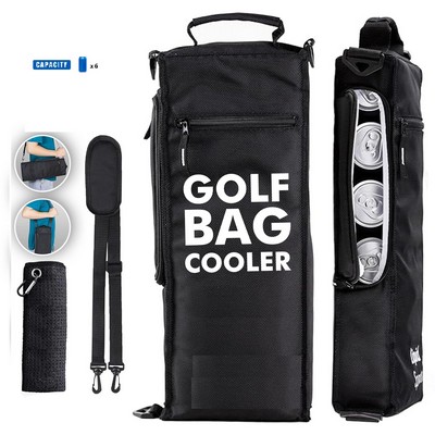 6 Can Insulated Golf Cooler Bag