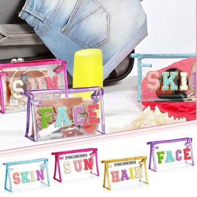 Clear PVC Letter Cosmetic Bag