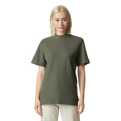 American Apparel Pique Unisex Mockneck T-Shirt