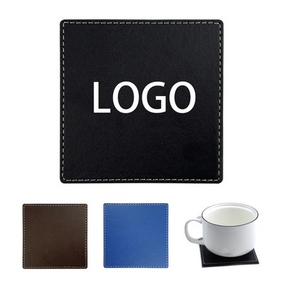 Square PU Leather Coaster